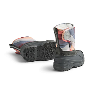 Сапоги зимние Wheat "Winty Rainbow Waves", акварельные волны